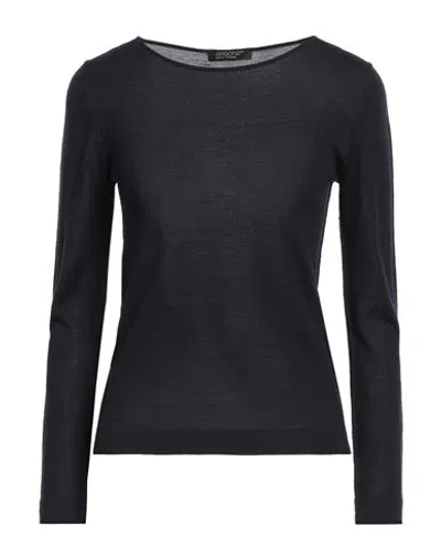 Aragona Woman Sweater Midnight Blue Size 10 Merino Wool