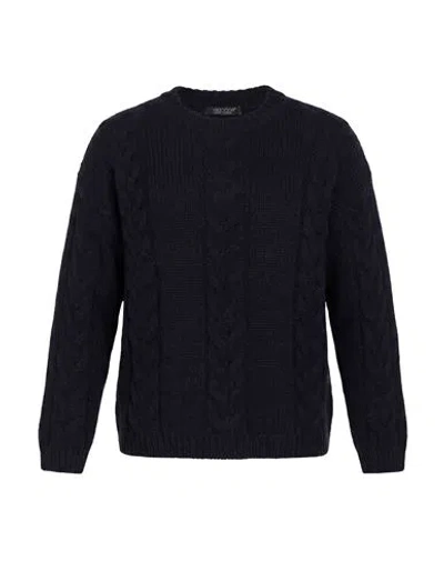Aragona Woman Sweater Midnight Blue Size 2 Baby Alpaca Wool, Merino Wool