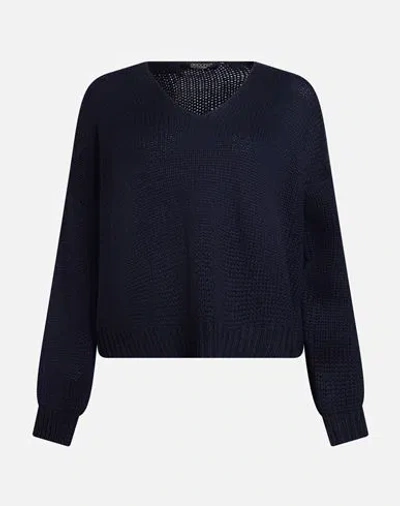 Aragona Woman Sweater Midnight Blue Size 2 Cashmere