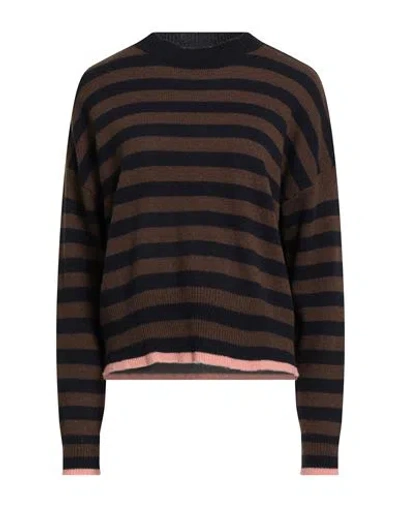 Aragona Woman Sweater Midnight Blue Size 6 Cashmere In Black