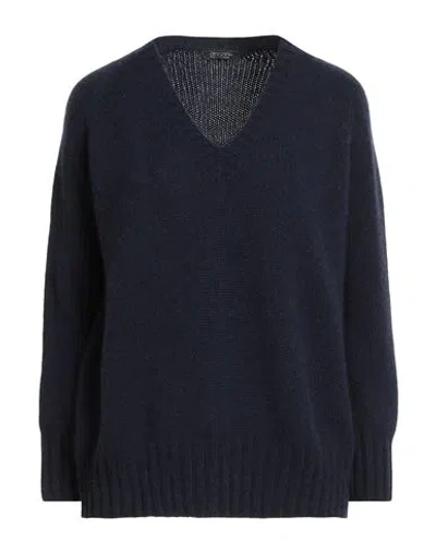 Aragona Woman Sweater Midnight Blue Size 6 Cashmere