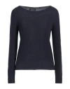 Aragona Woman Sweater Midnight Blue Size 8 Cashmere