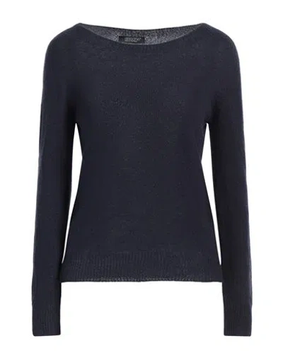 Aragona Woman Sweater Midnight Blue Size 8 Cashmere