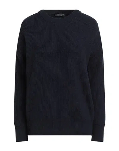 Aragona Woman Sweater Midnight Blue Size 8 Cashmere