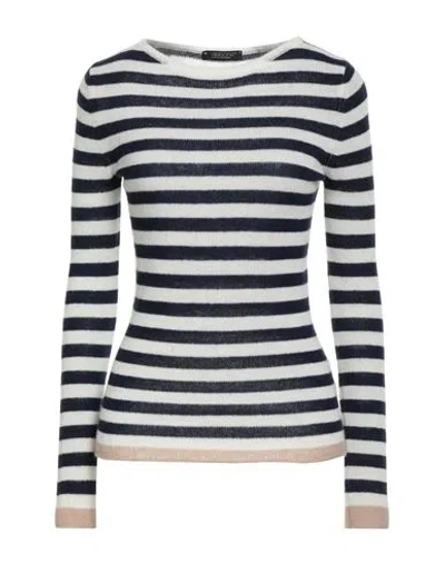 Aragona Woman Sweater Midnight Blue Size 8 Cashmere In Multi