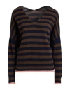 Aragona Woman Sweater Midnight Blue Size 8 Cashmere In Multi