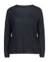 Aragona Woman Sweater Midnight Blue Size 8 Cotton