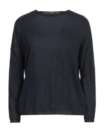 Aragona Woman Sweater Midnight Blue Size 8 Cotton