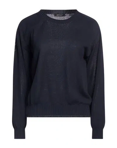 Aragona Woman Sweater Midnight Blue Size 8 Cotton