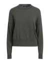 Aragona Woman Sweater Military Green Size 10 Cashmere