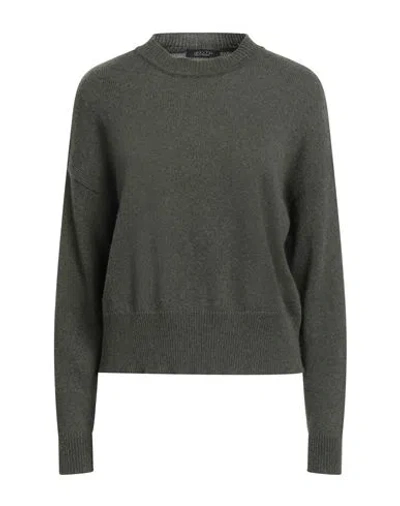 Aragona Woman Sweater Military Green Size 10 Cashmere