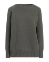 Aragona Woman Sweater Military Green Size 10 Cashmere