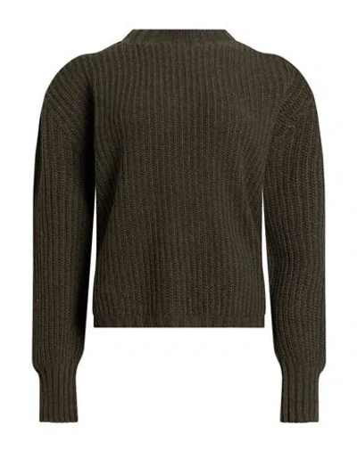 Aragona Woman Sweater Military Green Size 2 Cashmere In Multi