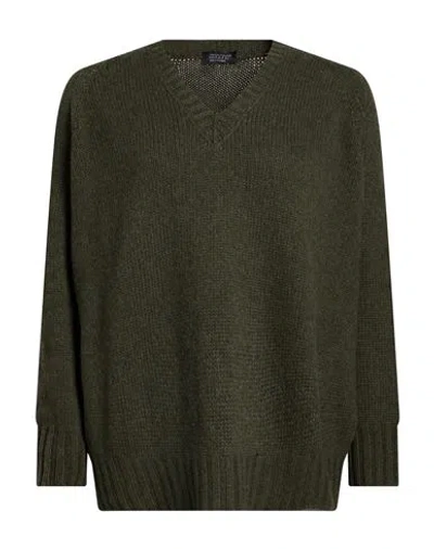 Aragona Woman Sweater Military Green Size 2 Cashmere