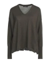 Aragona Woman Sweater Military Green Size 6 Wool