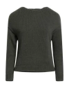 Aragona Woman Sweater Military Green Size 8 Cashmere