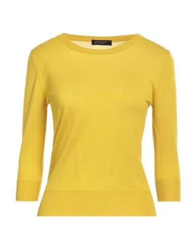 Aragona Woman Sweater Mustard Size 6 Merino Wool In Yellow