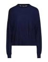 Aragona Woman Sweater Navy Blue Size 10 Merino Wool