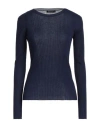 Aragona Woman Sweater Navy Size 8 Cotton In Navy