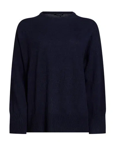 Aragona Woman Sweater Navy Size 2 Cashmere In Blue