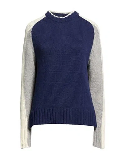 Aragona Woman Sweater Navy Size 4 Cashmere In Blue