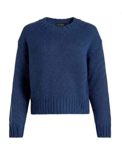 Aragona Woman Sweater Navy Size 6 Cashmere In Brown
