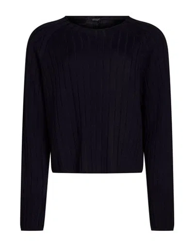 Aragona Woman Sweater Navy Size 6 Merino Wool In Black