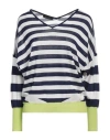 Aragona Woman Sweater Navy Size 10 Merino Wool