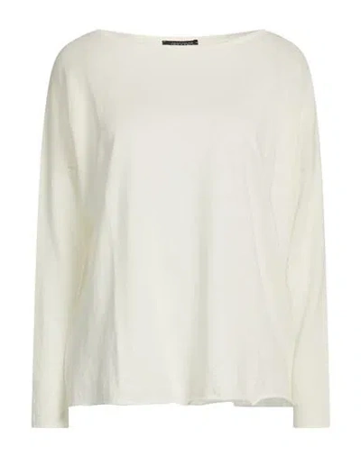 Aragona Woman Sweater Off White Size 6 Linen, Cotton