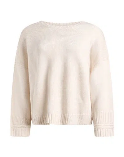 Aragona Woman Sweater Off White Size 6 Merino Wool In Metallic