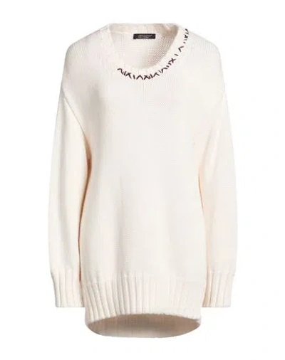 Aragona Woman Sweater Off White Size 6 Merino Wool In Neutral