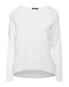 Aragona Woman Sweater Off White Size 8 Merino Wool