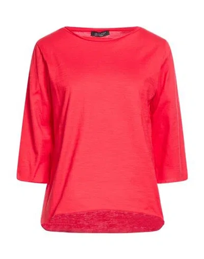 Aragona Woman Sweater Orange Size 10 Cotton In Red