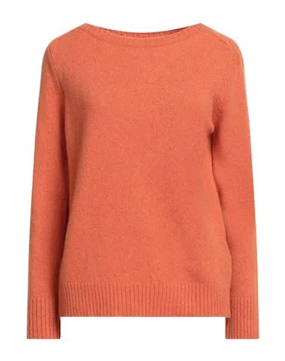 Aragona Woman Sweater Orange Size 8 Cashmere