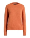 Aragona Woman Sweater Orange Size 8 Cashmere In Multi