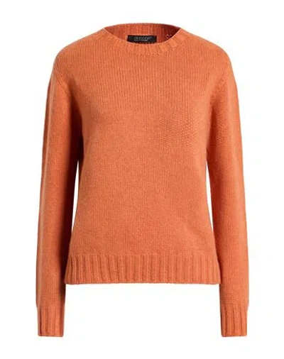 Aragona Woman Sweater Orange Size 8 Cashmere In Multi
