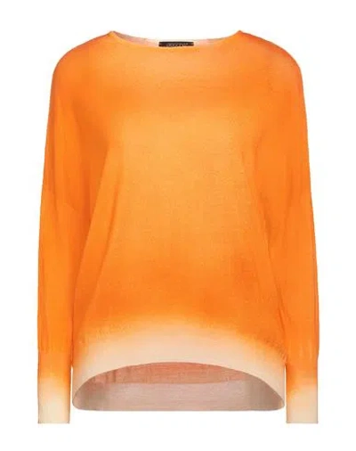 Aragona Woman Sweater Orange Size 10 Merino Wool
