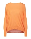 Aragona Woman Sweater Orange Size 8 Merino Wool