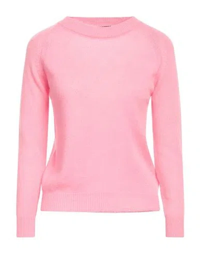 Aragona Woman Sweater Pink Size 2 Cashmere, Polyamide