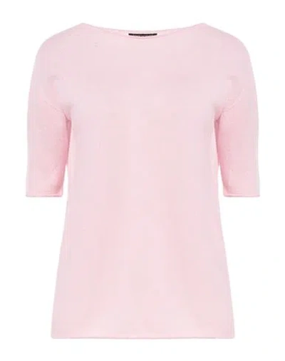 Aragona Woman Sweater Pink Size 8 Cashmere