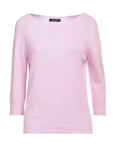 Aragona Woman Sweater Pink Size 8 Cashmere