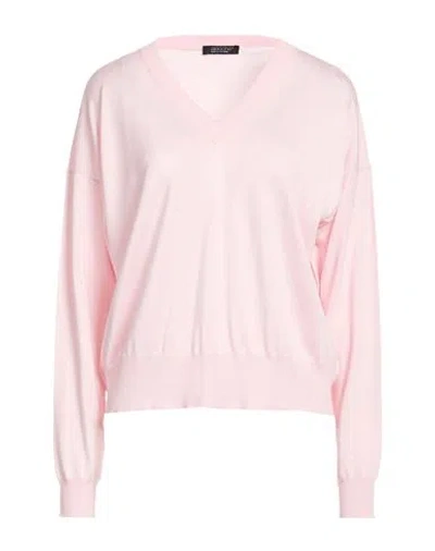 Aragona Woman Sweater Pink Size 8 Silk, Cashmere In Multi
