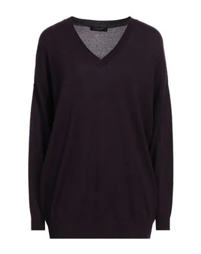 Aragona Woman Sweater Plum Size 10 Cashmere In Purple