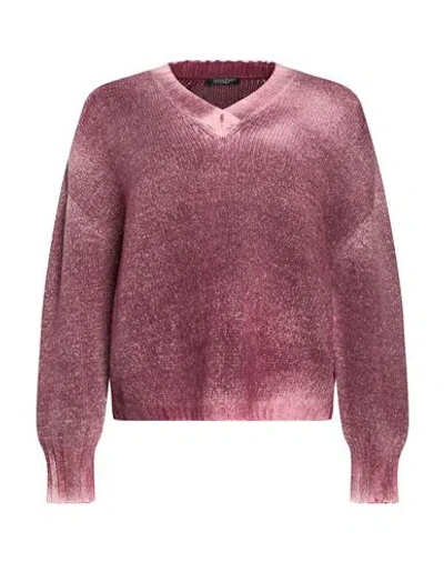 Aragona Woman Sweater Plum Size 8 Cashmere In Brown