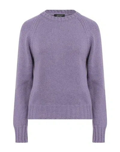 Aragona Woman Sweater Purple Size 10 Cashmere In Multi