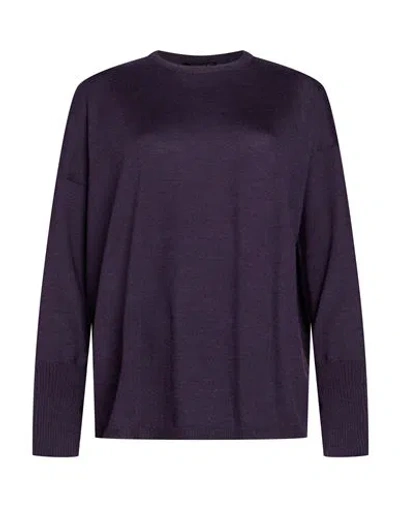 Aragona Woman Sweater Purple Size 4 Merino Wool