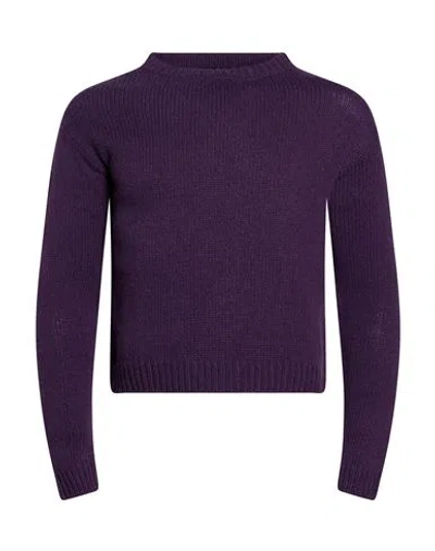Aragona Woman Sweater Purple Size 6 Cashmere