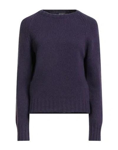 Aragona Woman Sweater Purple Size 8 Cashmere