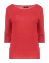 Aragona Woman Sweater Red Size 4 Cashmere