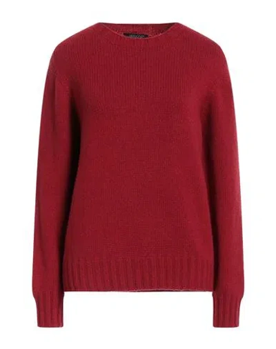 Aragona Woman Sweater Red Size 8 Cashmere